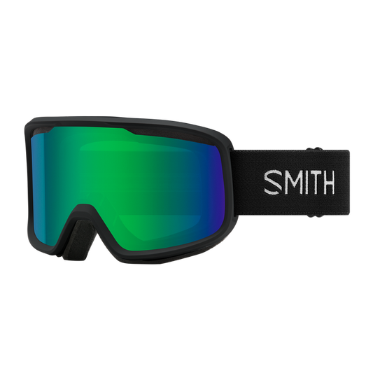 Smith Frontier Goggles - Black with Green Mirror