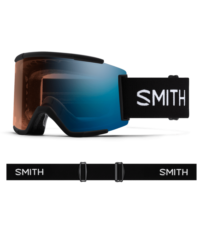 Smith Squad XL Black + ChromaPop™ Pro Photochromic Blue Mirror Lens