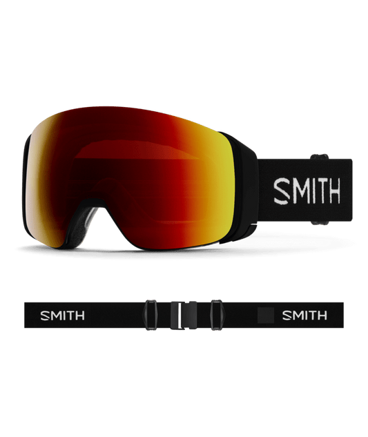 Smith 4D Mag Black + ChromaPop Everyday Red Mirror Lens