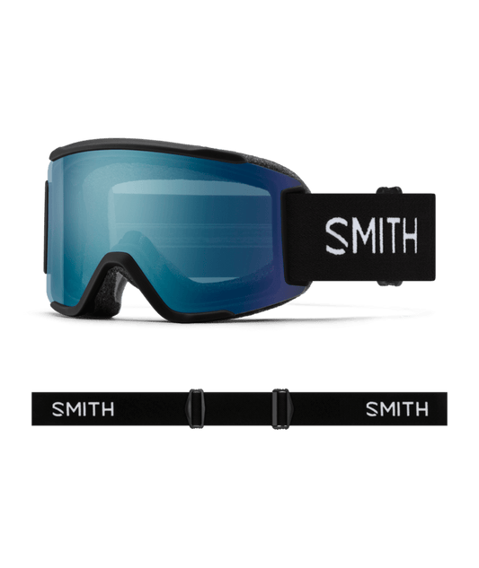 Smith Squad S Black + ChromaPop™ Everyday Blue Mirror Lens