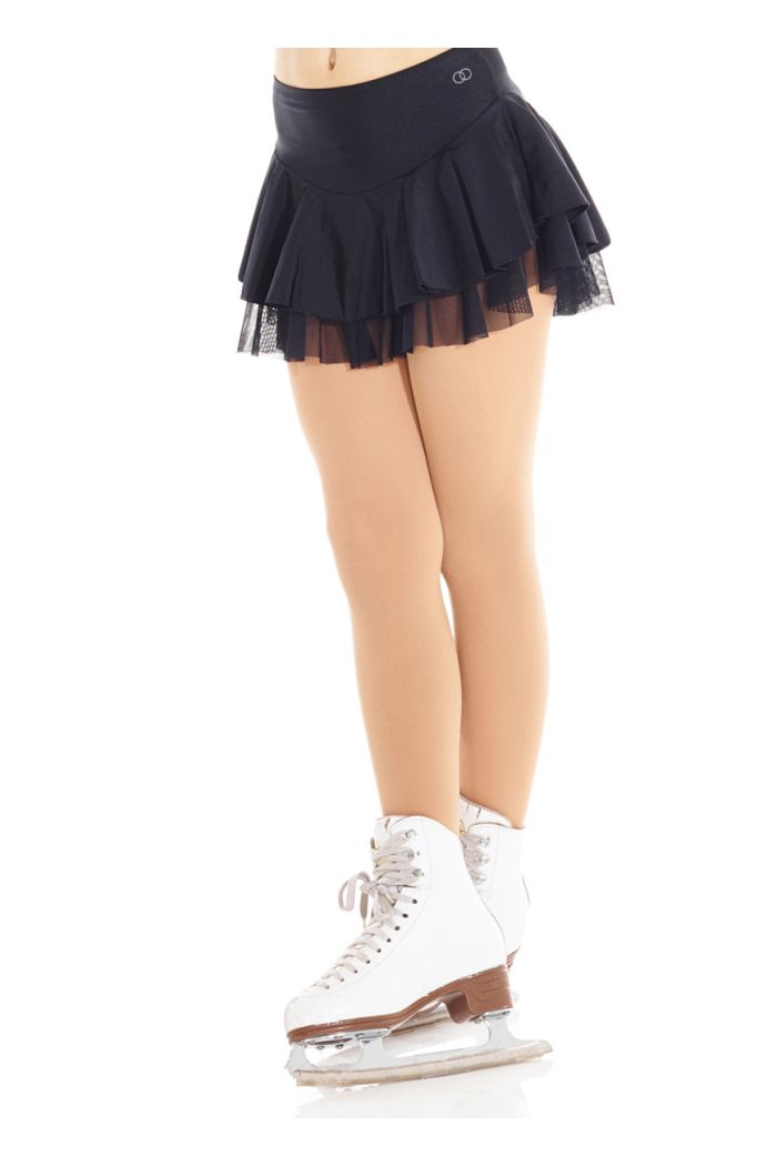 Mondor Shiny Nylon and Mesh Womens Skirt