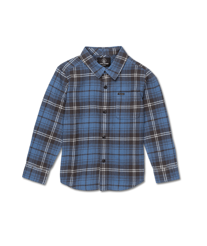 Volcom Caden Toddler Boys Flannel Shirt - Blue