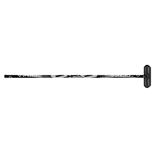 Olson Flat Shaft Fiberlite Pyro Curling Brush - Black & Grey