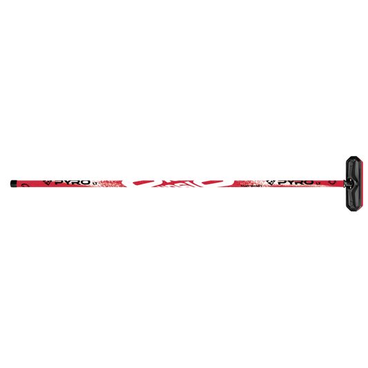 Olson Flat Shaft Fiberlite Pyro Curling Brush - Red & White