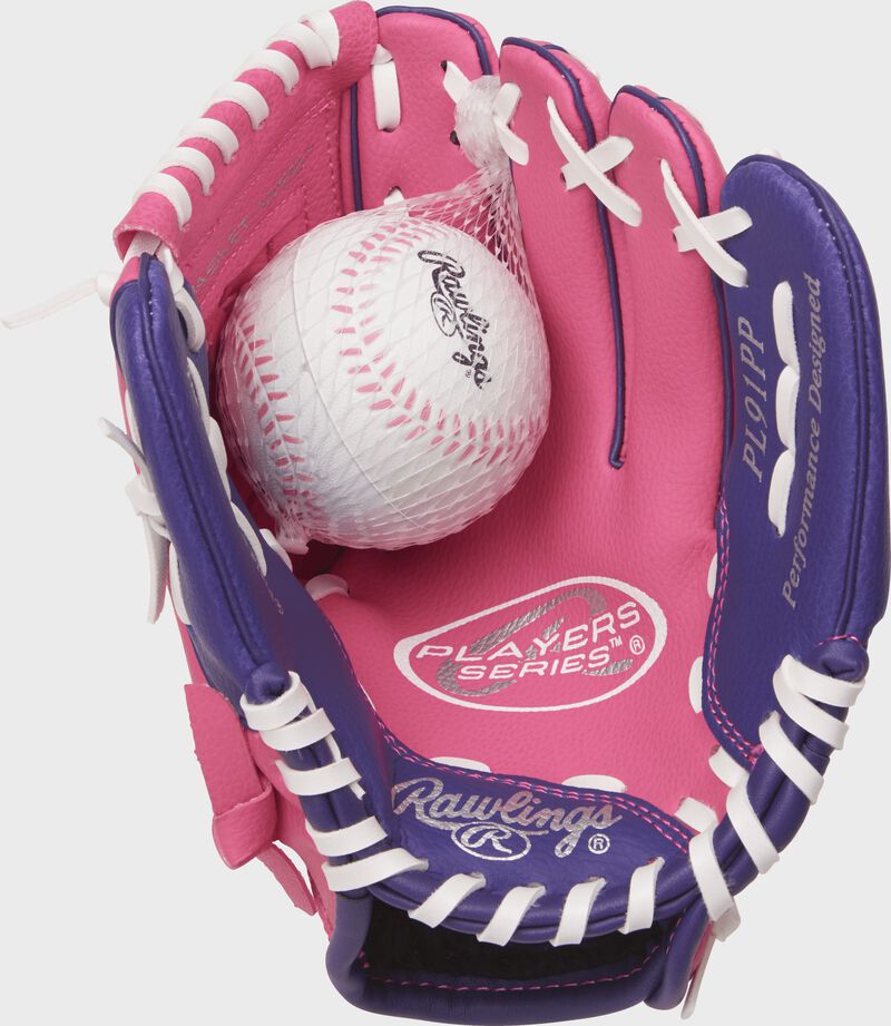 Rawlings 9" Players Series Youth Baseball/Softball Glove - Pink