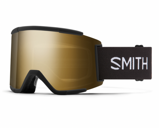 Smith Squad XL - Black with ChromaPop Sun Black Gold Mirror & ChromaPop Storm Rose Flash