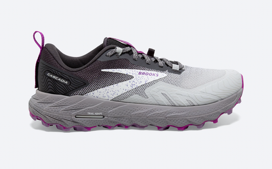 Brooks Cascadia 17 Womens Trail Runners - Oyster/Black Pearl