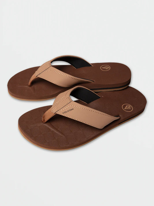 Volcom Victor Sandals - Brown Khaki