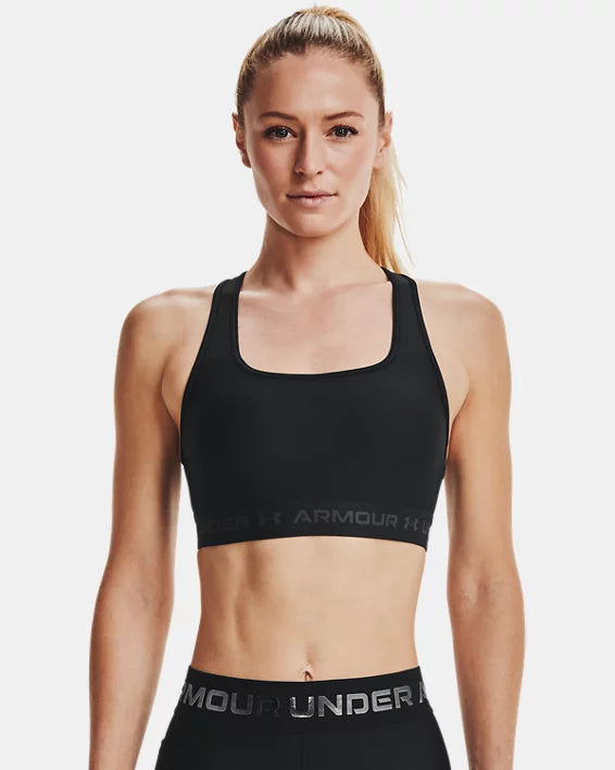 Under Armour Women's Armour® Mid Crossback Sports Bra - Black