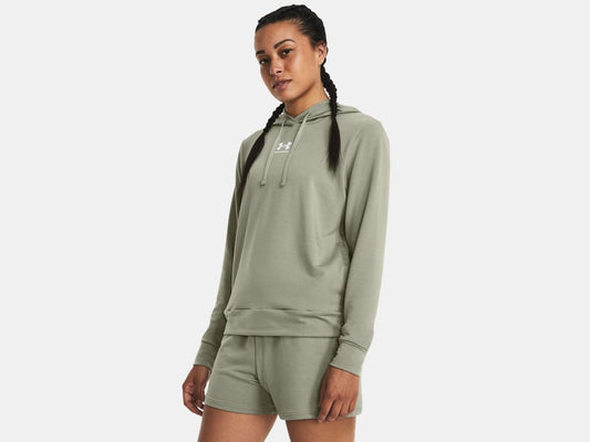 Under Armour Women's UA Rival Terry Hoodie - Grove Green