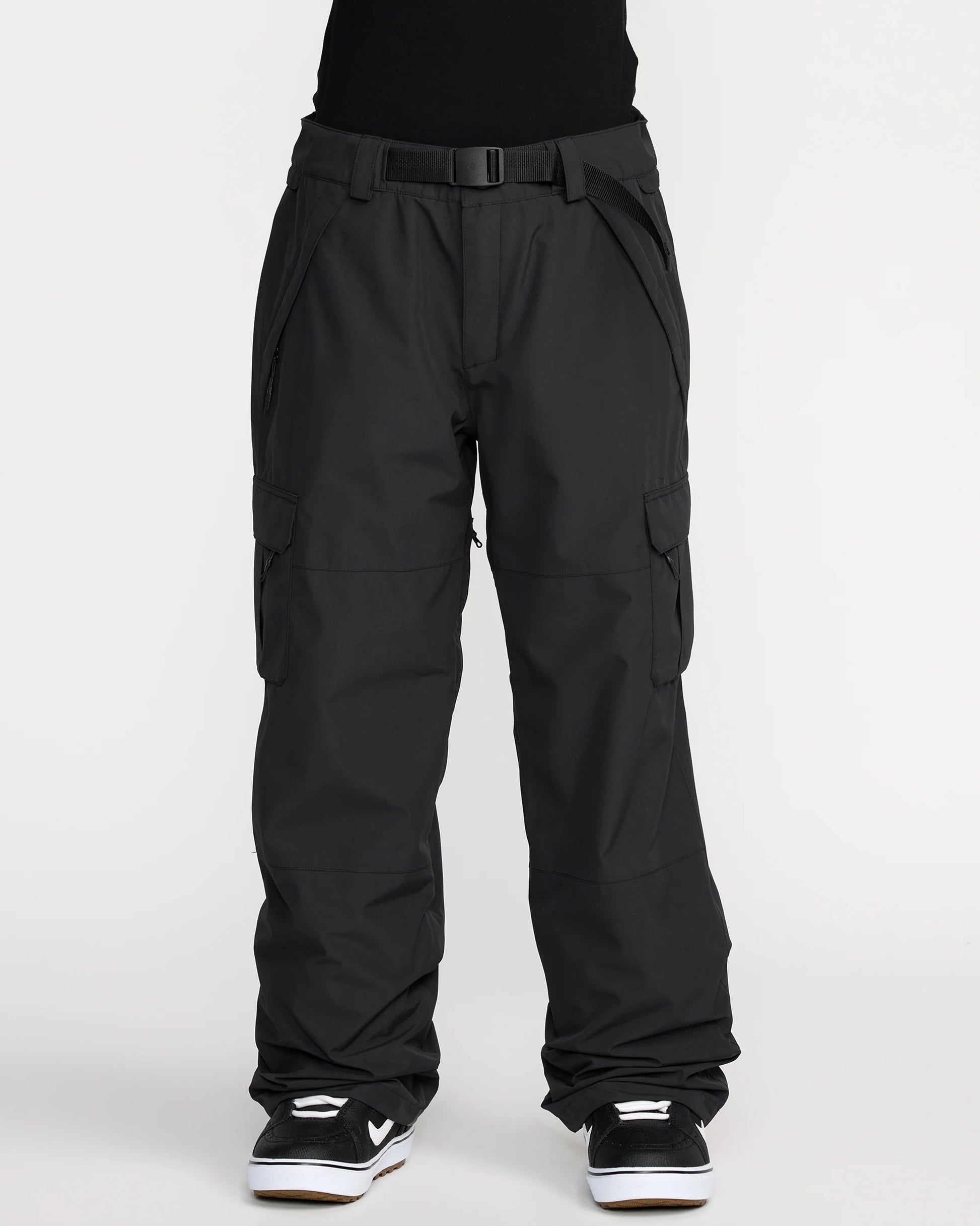 Baggy black Volcom snow pants