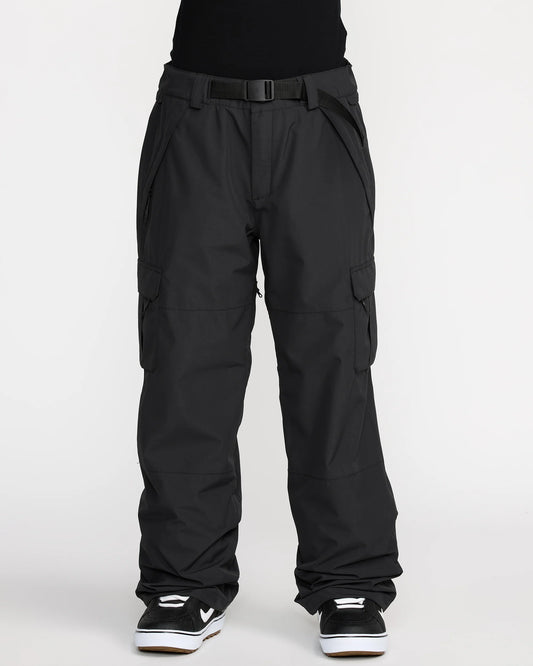 Baggy black Volcom snow pants