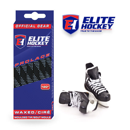 Elite Hockey Waxed Moulded Tip Laces