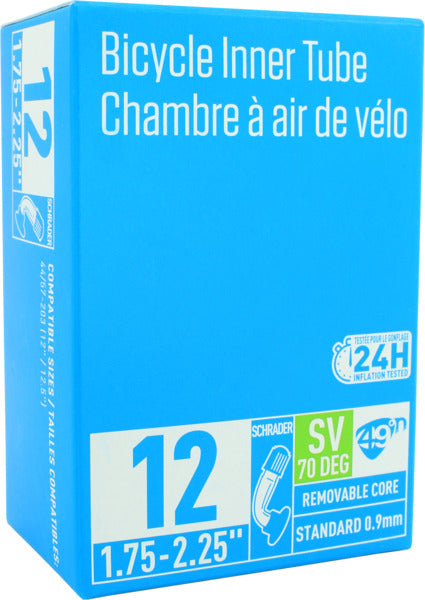 49°N 12 x 1.75-2.25" Angled Schrader Valve Inner Tube