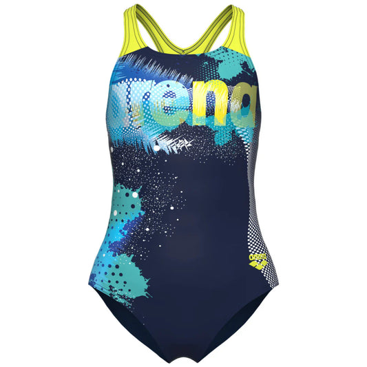 Arena Girls Light Tricks Swim Pro Back One Piece Swimsuit
