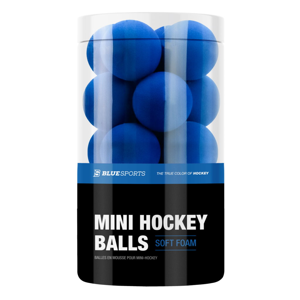Blue Sport Mini Hockey Balls