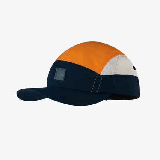 Buff 5 Panel Go Cap - Black/Orange