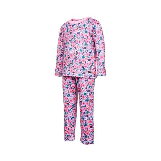 Kombi Velvet Fleece Childrens Base Layer Set - Nano Flower