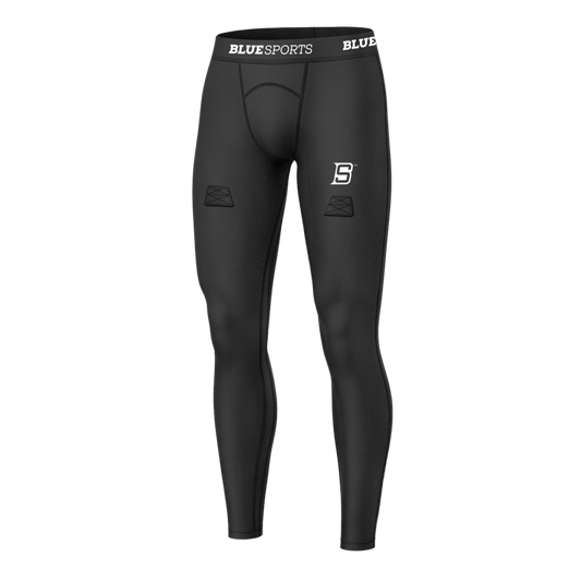 Blue Sports Cup Fitted Pants - Junior