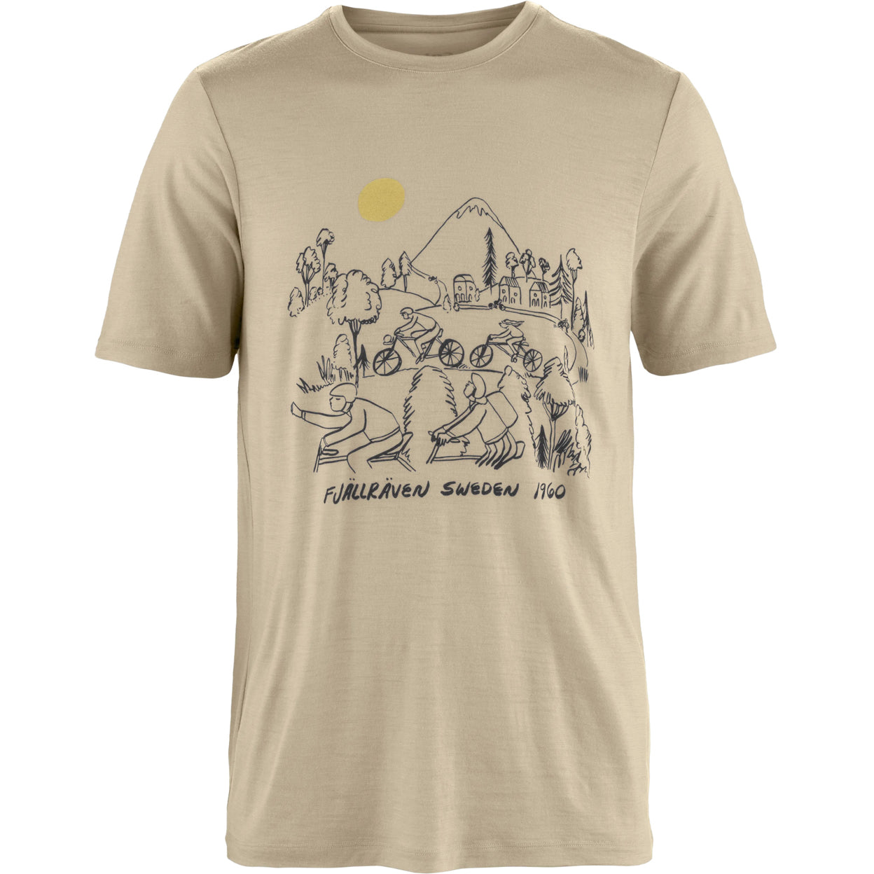Fjallraven Hoja Lugnt Wool Mens Short Sleeve T-Shirt