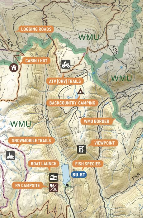 Backroad Mapbooks WMU 3-38 Thompson Region Hunting Topo Map