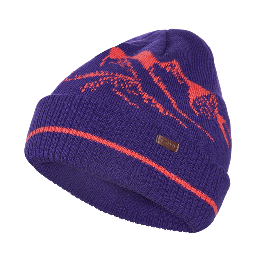 Kombi Sunshine Jacquard Junior Toque - Purple