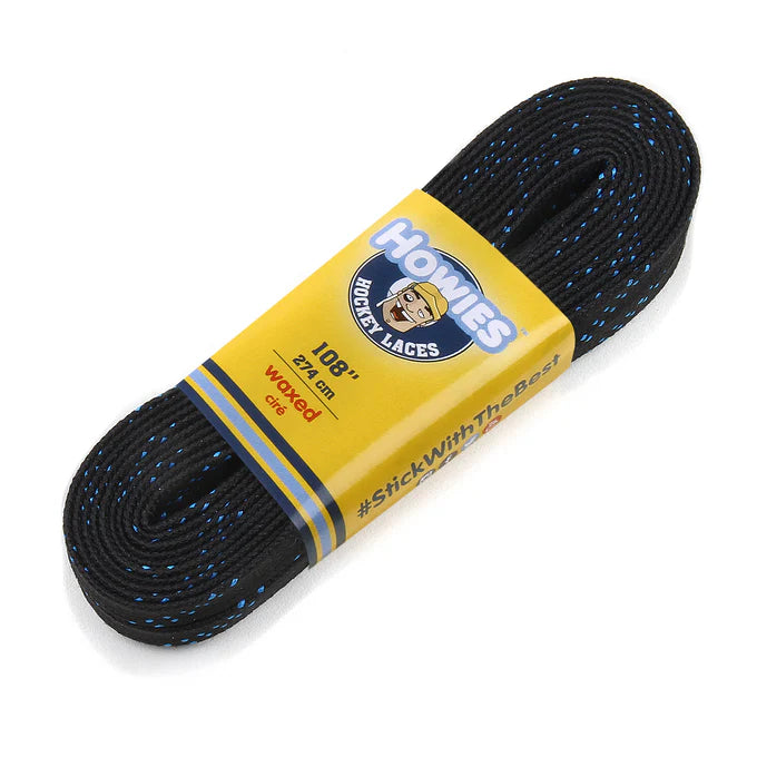 Howies Black Waxed Hockey Laces