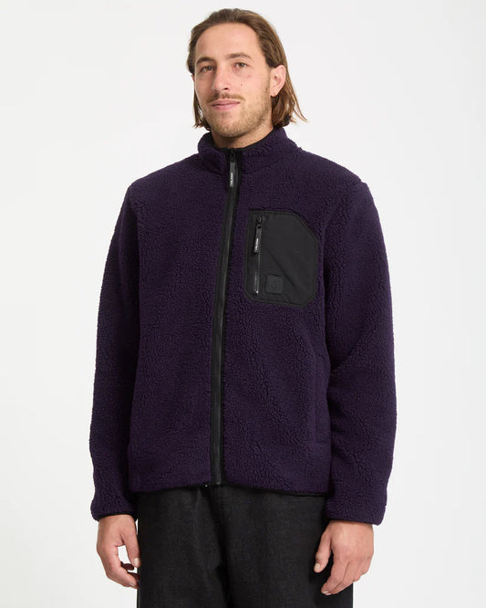 Volcom Muzzer Fuzzar Zip Up Sherpa Sweatshirt