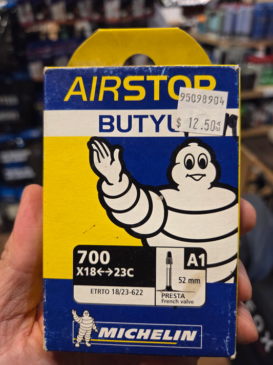 Michelin 700 × 18-23C 52mm Presta Valve Bicycle Inner Tube