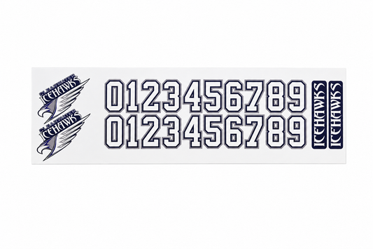 Clearwater Icehawks Helmet Sticker Pack