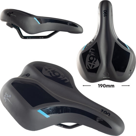 49°N Formfit Memory Foam Unisex Saddle - 190mm