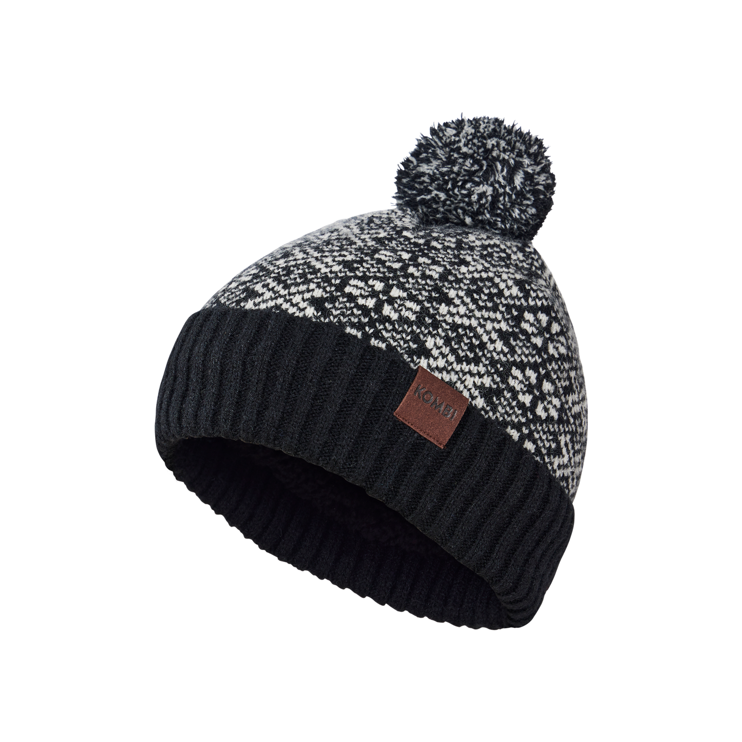 Kombi Adult Scandi Jacquard Toque - Black