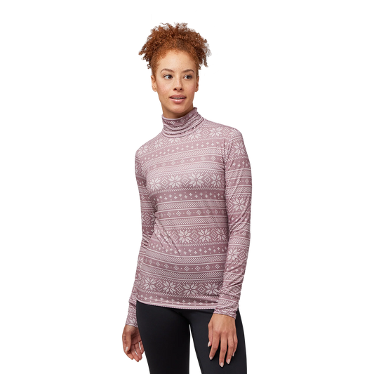 Kombi Womens Turtleneck - Nordic Rose